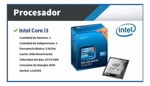Imagen 3 de 5 de Pc Computadora Escritorio Oficina Intel I3 4gb Ram Hdd 320gb O Ssd