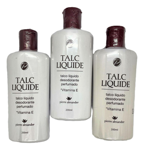 Kit 3 Talcos Líquido Perfumado Pierre Alexander