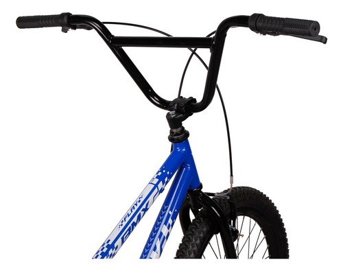 Bicicleta Aro 20 BMX Infantil Flay Aro Aero Freio V-Brake Menino 6, 7, 8, 9, 10 anos Cor Azul-escuro