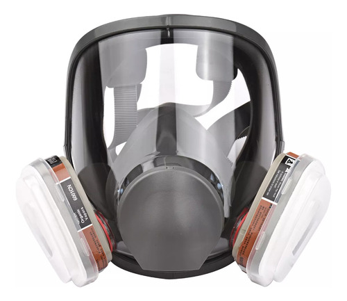 Máscara De Gas De Protección Facial Para Pintura Y Pulido Color Gray Diseño De La Tela Lisa