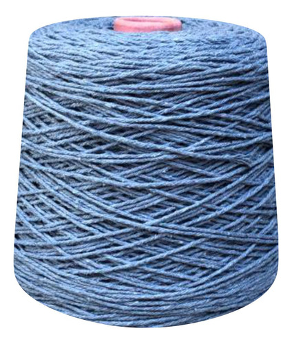 Linha De Crochê Colorido Barbante 8 Fios 1 Kg Tricô Prial Cor Azul/Índigo
