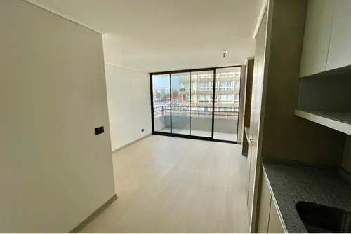 Estudio Nuevo Con Amplio Balcón En Ñuñoa, Piso 4