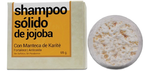 Shampoo Solido Jojoba Con Karite Anticaida Fortalecimiento