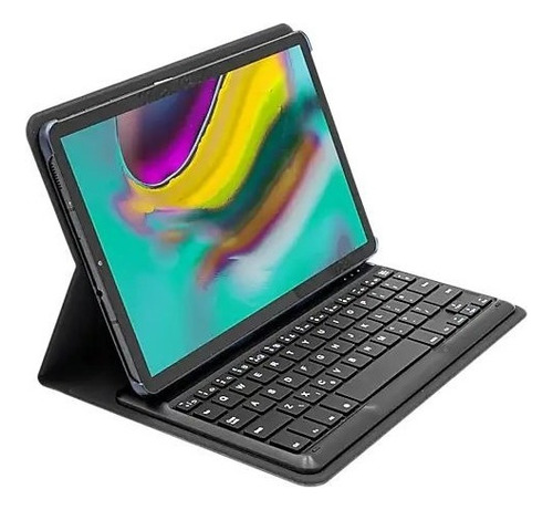 Funda Con Teclado Targus Slim Samsung Galaxy Tab S6 Lite Color Negro