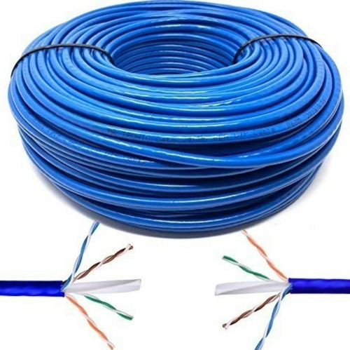 Cable Utp Internet Cat5e 50 Mtr Con Rj45