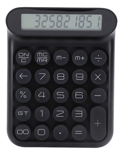 Para Calculadora Mecânica Preta Preta Com Display Lcd De