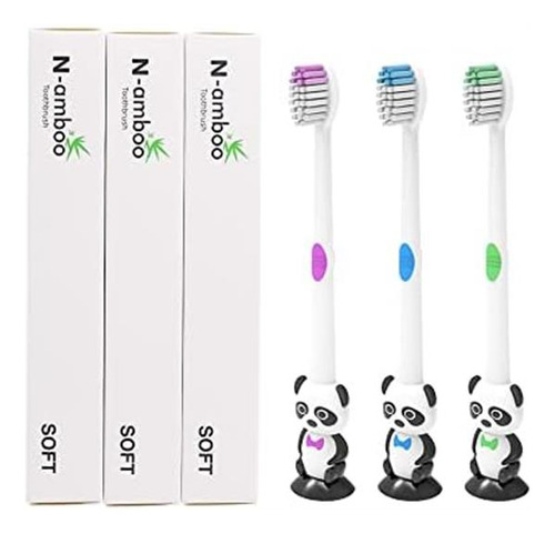 12 Piezas De Cepillo De Dientes De Panda De Dibujos Animados