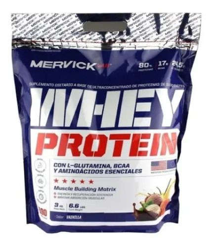 Imagen 1 de 2 de Proteina De Suero - Whey Protein - Mervick Suplementos - 3kg Sabor Chocolate