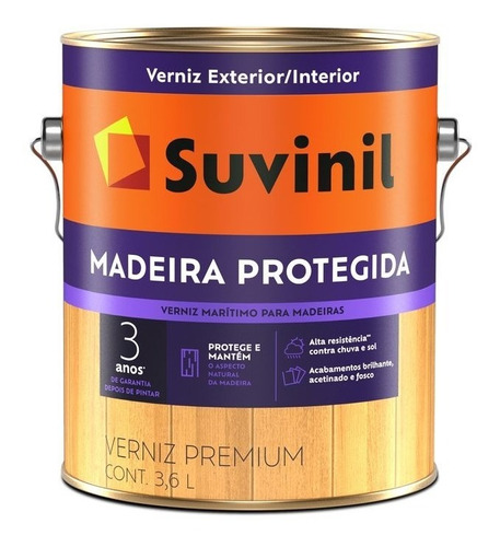 Verniz Madeira Marítimo Brilhante 3,6l Suvinil