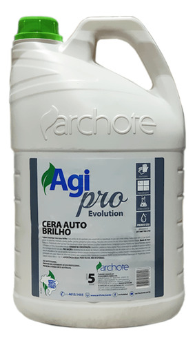 Cera Liquída Auto Brilho 5l Agipro