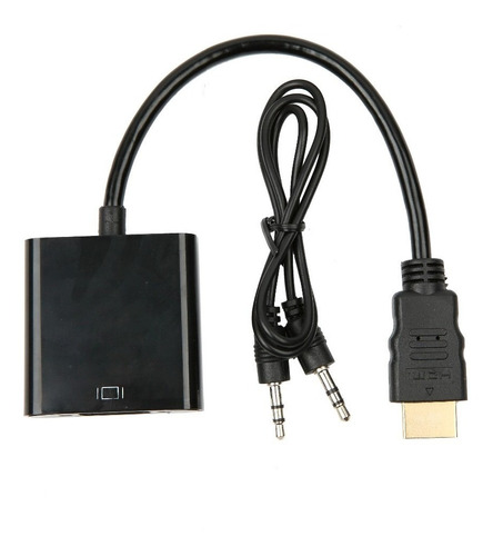 Cable Adaptador  Hdmi A Vga Con Audio 1080 Hd Video