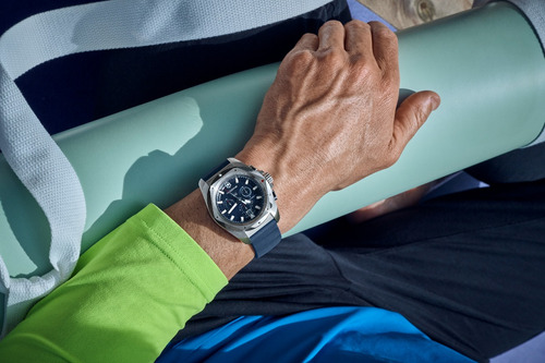 Victorinox Reloj I.n.o.x. Chrono , 43 Mm, Azul Bisel Plateado