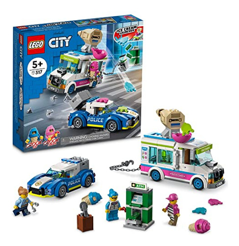 Legos  Lego City Camión De Helados Furgoneta De Persecución