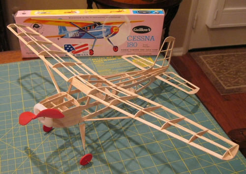 Cessna 180 By Guillows #601 Avión De Balsa 1/24 Aprox