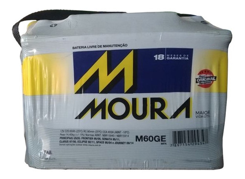 Bateria 60a Moura M60ge