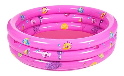 Piscina Inflable Plástico Bebe 3 Anillos 80 Cm Verano