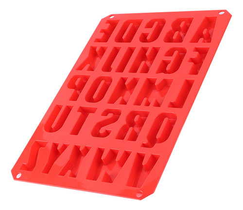 Molde Rectangular De Silicona Con Forma De Alfabeto Para Ute