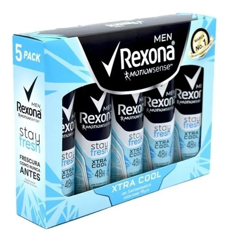 Antitranspirante antitranspirante Rexona Stay Fresh XTRACOOL xtracool pack de 5 u