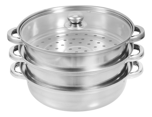 Juego De Ollas De Cocina Para Cocinar Al Vapor De Acero Inox