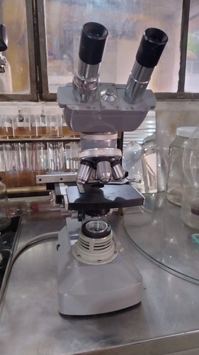 Microscópio Biológico Bristol Usa Com Lentes Originais Usado Cinza (Usado)
