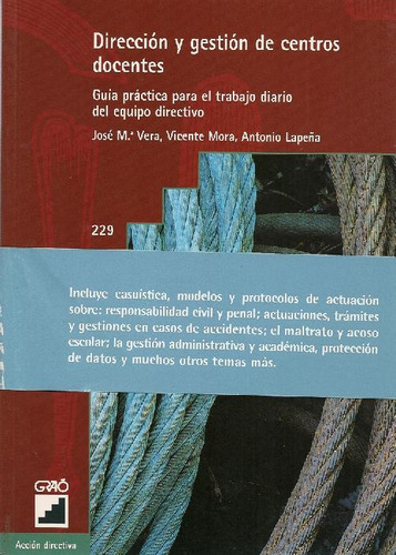 Libro Direccion Y Gestion De Centros Docentes De Jose Maria