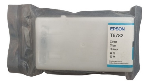 Cartucho De Tinta Epson T6782 Cyan 25ml Para Wp4011 Sin Caja