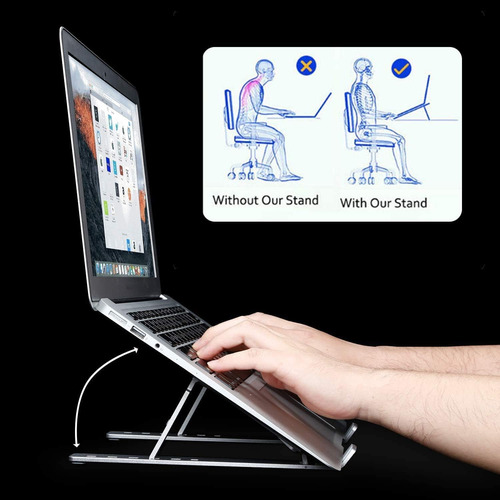Soporte De Aluminio Para Computadora Portátil O Tableta