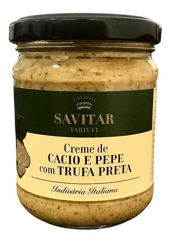 Creme De Cacio E Pepe Com Trufa Preta Ao Tartufo 180g