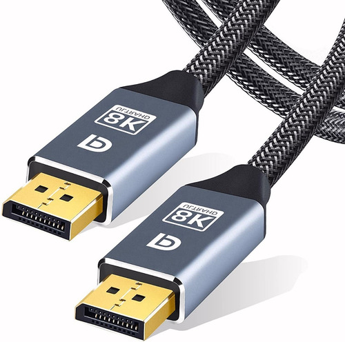 Imagen 1 de 9 de Cable Displayport V1.4, 8k A 60hz, 4k A 120hz / 144hz, 2m