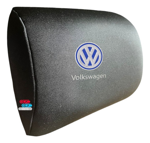Par De Cojines Almohadillas Logo Vw Polo 2014 Negro