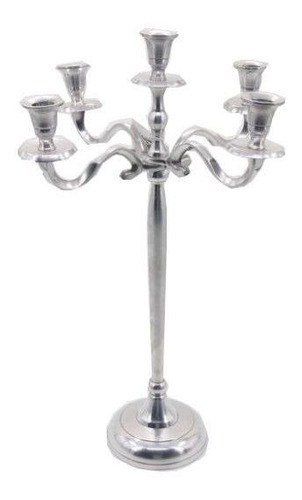 Imagem 1 de 1 de Porta Vela, Castiçal Decorativo Em Alumínio 40 X 34 - Q1509