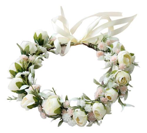 Diadema De Flores For Mujer Y Niña, Tocado De Corona Para