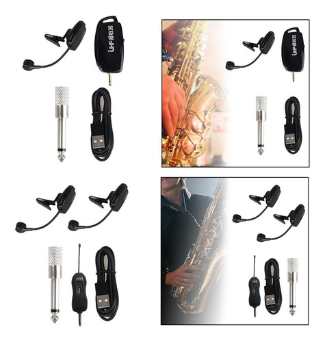 Micrófono De Saxo Ajustable, Fácil De Instalar, Portátil