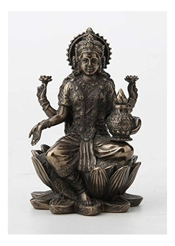 Estatuas Diseño Veronés Dios Hindú Lakshmi Sentado En Loto