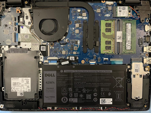 Laptop Dell Vostro 14 3000 16gb Ram 256 M.2 512 Ssd I5-11gen Negro (Usado)