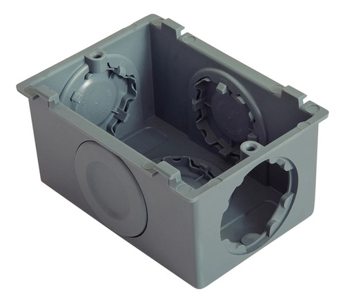 Kit 4 Condulete X Multiplo Pvc Cinza Plastibox Tramontina