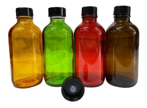 100 Frasco Botella 120ml Vidrio Con Taparosca