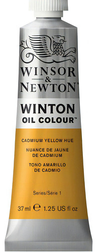 Tinta a óleo Winsor & Newton Winton 37 ml de cores para escolher a cor amarelo cádmio - amarelo cádmio nº 9