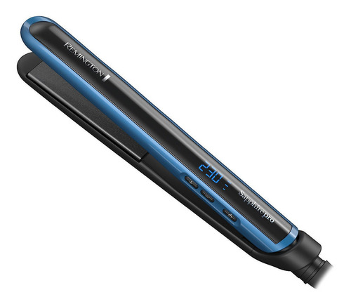 Plancha de cabello Remington Titanium Sapphire Pro S9510 negra y azul 120V/240V