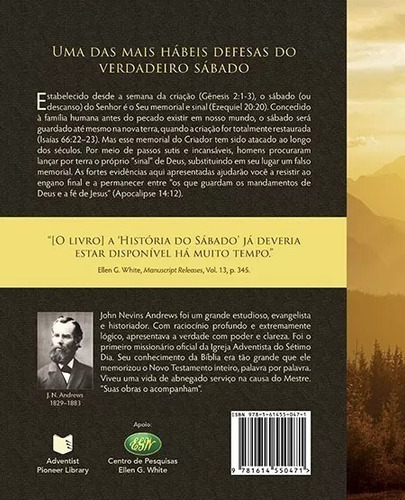 Livro: História Do Sábado - Centro White