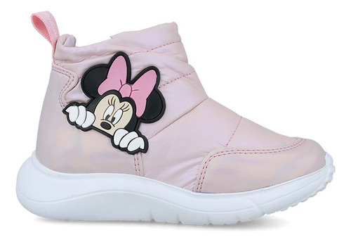 Botas Minnie Mouse Disney Botin Niña Textil Rosa (18.0 - 21.