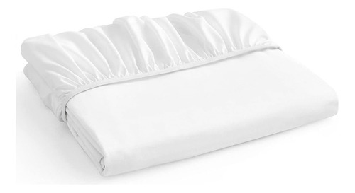 Sabanas Bajera Soft Ajustable 1800 Cama 1,5 Plazas 3angeli Color Blanco Diseño de la tela Liso