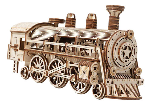 Rompecabezas De Madera 3d, Modelo De Tren De, Juguete De