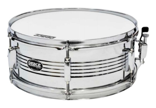 Tarola Peace Sd102mn, 14x5.5, 6 Lugs Acero Inoxidable Casco Plateado
