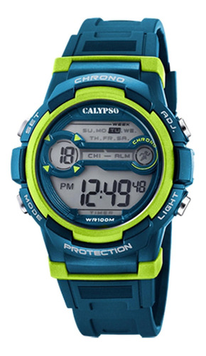 Reloj K5808/3 Verde Calypso Hombre Crono Deportivo