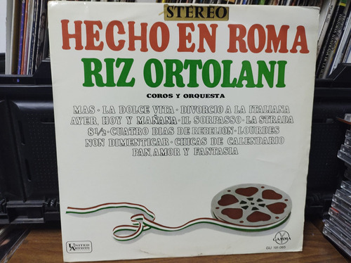 Riz Ortolani Hecho En Roma Vinilo Lp Acetato Vinyl