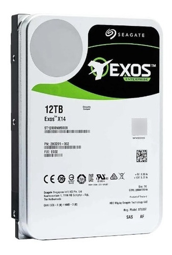 Disco Rigido Seagate 12tb Exos X14 3.5 Interno