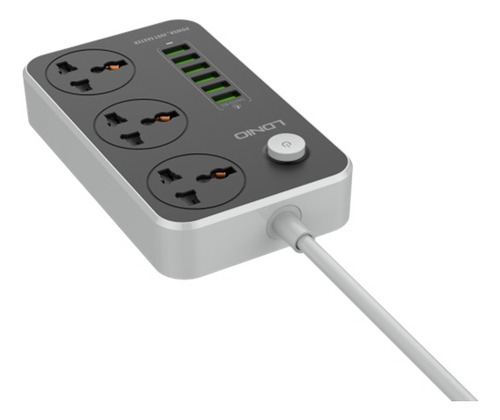 Zapatilla Alargue 220v Universal 2500w + 6 Puertos Usb