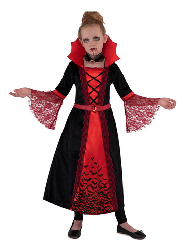 Disfraz De Princesa De Vampiro Para Halloween Para Nia (xl (