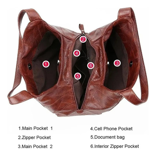 Xd Bolso De Mujer Bandolera Mediana De Piel Sintética